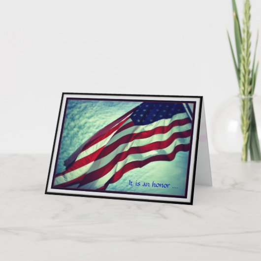 Carte de jour de vétérans de Merci (Devant)