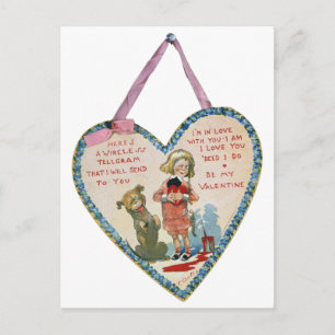 CARTE DE JOUR DE vintage VALENTINE