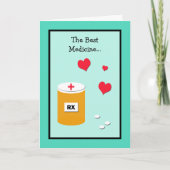 Carte de jour des infirmières — La meilleure médec (Devant)