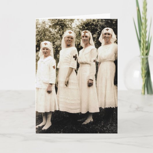 Carte de jour des infirmières vintages (Devant)