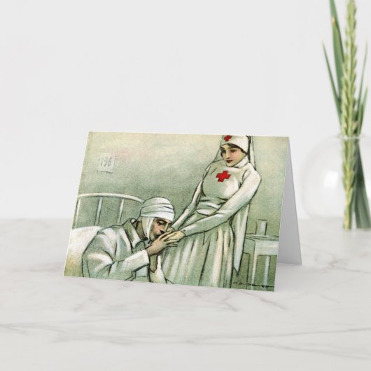 Carte de jour des infirmières vintages (Devant)