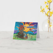 Carte de jour des mères (Fleur jaune)