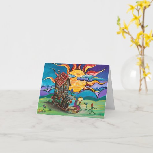 Carte de jour des mères (Fleur jaune)