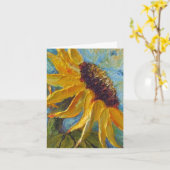 Carte de jour des mères de tournesol jaune (Fleur jaune)