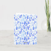 Carte de jour des mères Feuilles d'aquarelle (Dos)