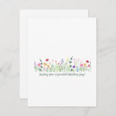 Carte de jour des mères florales (Devant / Derrière)