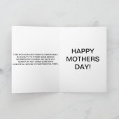 CARTE DE JOUR DES MÈRES GÉNÉRIQUES (Intérieur)