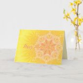 Carte de jour des mères modernes (Fleur jaune)