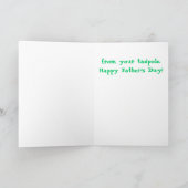 Carte de jour des pères de grenouilles amusantes (Intérieur)