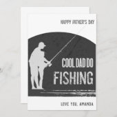 Carte de jour des Pères de Pêche Pêcheur noir (Devant / Derrière)