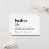 Carte de jour des pères de super-héros Moderne (Devant/Arrière en situation)