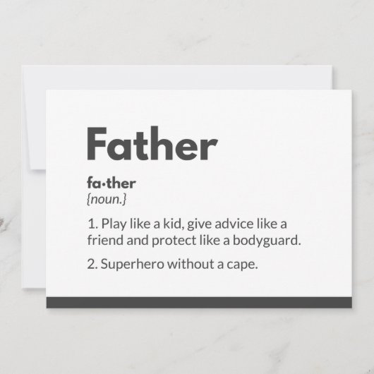 Carte de jour des pères Superhero Superdad (Devant)