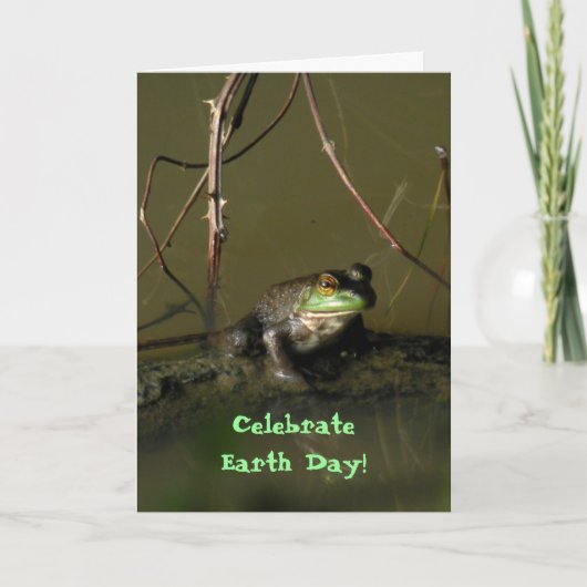 Carte de Jour des terres Funny Frog (Devant)