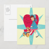 Carte de Jour des Valentines Vintages (Devant / Derrière)