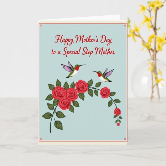 Carte de jour doux Ruby Bird (Fleur jaune)