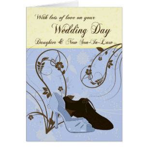 Carte de jour du mariage de fille avec amour