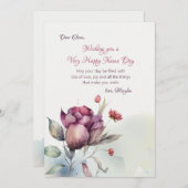 Carte de jour du nom du Rose du désert (Devant / Derrière)