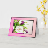 carte de jour femme (Fleur jaune)