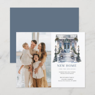 Carte de jour férié de déménagement de la porte de