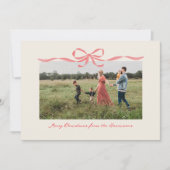 Carte de jour férié de la frontière de la Bow roug (Devant)