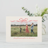 Carte de jour férié de la frontière de la Bow roug (Debout devant)