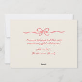 Carte de jour férié de la frontière de la Bow roug (Dos)