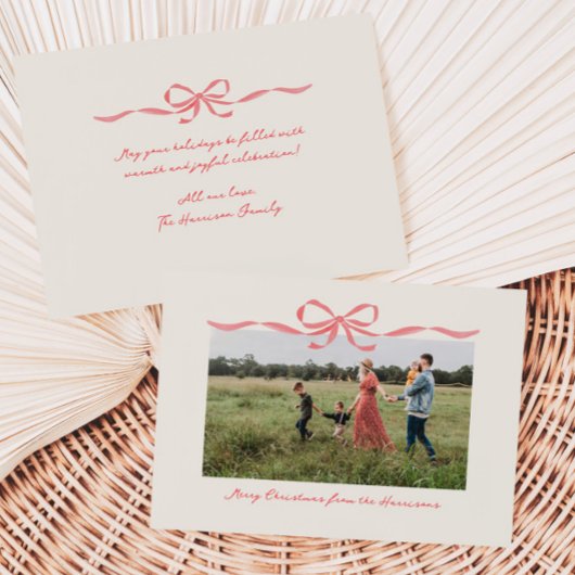 Carte de jour férié de la frontière de la Bow roug