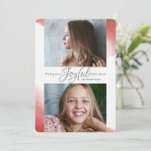 Carte de jour férié de message joyeux (Debout devant)