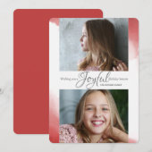 Carte de jour férié de message joyeux (Devant / Derrière)