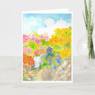 Carte de jour férié de résurrection