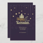 Carte de jour férié du Ramadan (Devant / Derrière)
