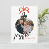 Carte de jour férié photo ornement (Debout devant)