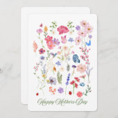 Carte de jour Fleur Fleur Far (Devant / Derrière)