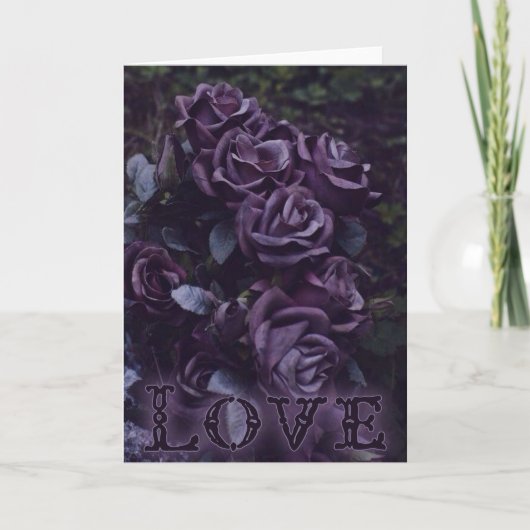 Carte de jour gothique Valentines (Devant)