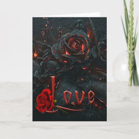 Carte de jour gothique Valentines (Devant)