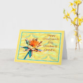 Carte de jour grand-parent pour grand-mère et gran (Fleur jaune)