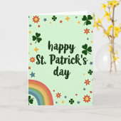 Carte de jour heureux Shamrock Star (Fleur jaune)