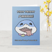 Carte de jour Land Shark Love Valentines (Fleur jaune)