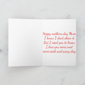 Carte de jour mère (Intérieur)