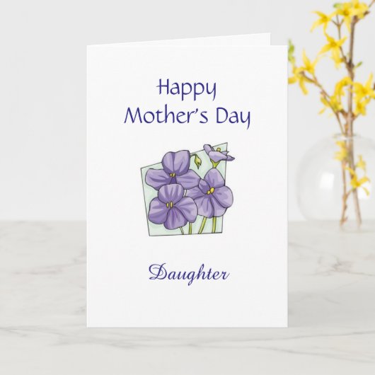 Carte de jour mère fille (Fleur jaune)