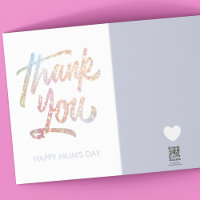 Carte de jour moderne Bold Unicorn Merci MUM