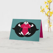 Carte de jour Orca Valentines (Fleur jaune)