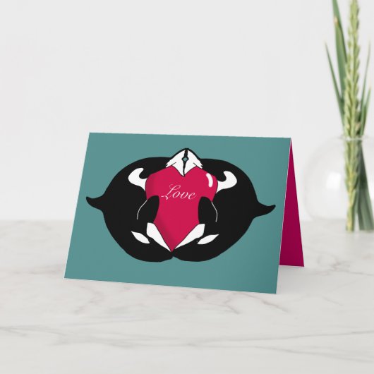 Carte de jour Orca Valentines (Devant)