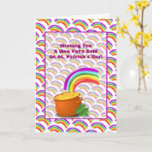 Carte de jour Pot'a Gold et Rainbow St. Patrick (Fleur jaune)