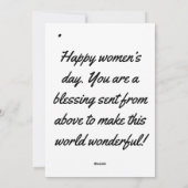 carte de jour pour femmes (Dos)