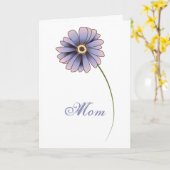 Carte de jour pour les mères de famille monoparent (Fleur jaune)