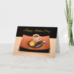 Carte de jour pour les mères de marguerites jaunes