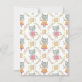 Carte de jour pour les valentines de chats mignons (Dos)