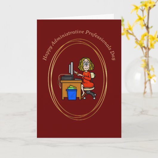 Carte de jour professionnelle administrative (Fleur jaune)