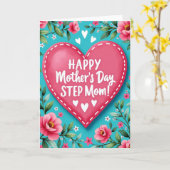 Carte de jour sentimental rose (Fleur jaune)